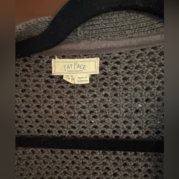 Gray Open-Front Sweater - Picture 2 of 3